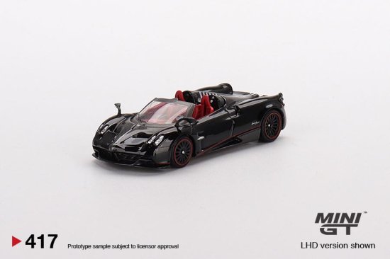 MINI GT 1/64 Pagani Huayra Roadster Black 417L 左ハンドル パガーニ