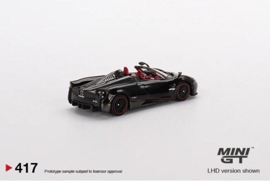 MINI GT 1/64 Pagani Huayra Roadster Black 417L 左ハンドル パガーニ