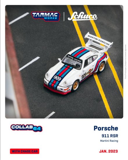 Tarmac Works 1/64 Porsche 911 RSR Martini Racing- ミニカー専門店 