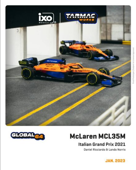 Tarmac Works 1/64 McLaren MCL35M マクラーレン F1 イタリアGP 2021優勝 D.リカルド- ミニカー専門店  RideON ライドオン