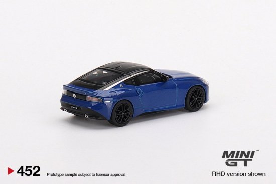 MINI GT 1/64 日産 Z バージョン ST 2023 セリアン ブルー 452R 左