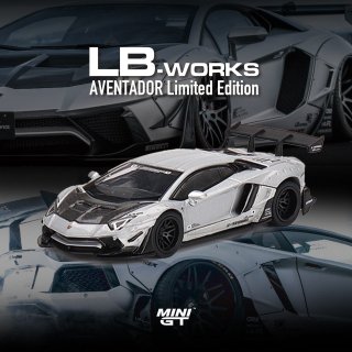 <img class='new_mark_img1' src='https://img.shop-pro.jp/img/new/icons12.gif' style='border:none;display:inline;margin:0px;padding:0px;width:auto;' />MINI GT 1/64 LB WORKS Lamborghini Aventador Limited Edition Matt Silver 左 LBWKブリスター 449