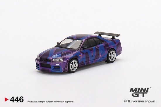 MINI GT 1/64 日産 スカイライン GT-R (R34) V-Spec II デジタル 