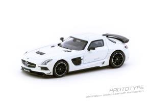 TARMAC WORKS 1/64 Mercedes-Benz SLS AMG Coupe Black Series White 