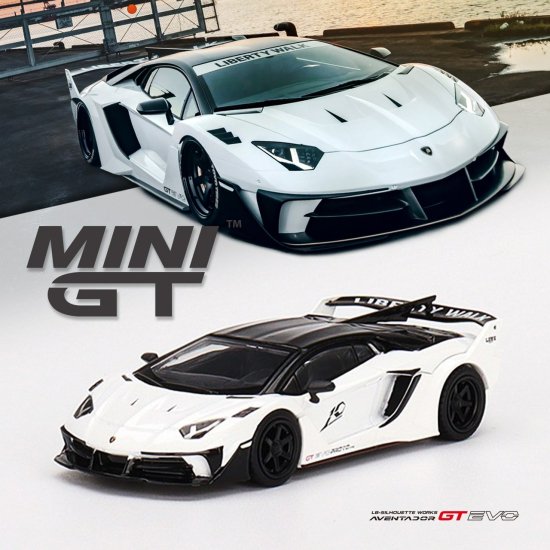 MINI GT 1/64 LB-Silhouette WORKS Lamborghini Aventador GT EVO Presentation-  ミニカー専門店 RideON