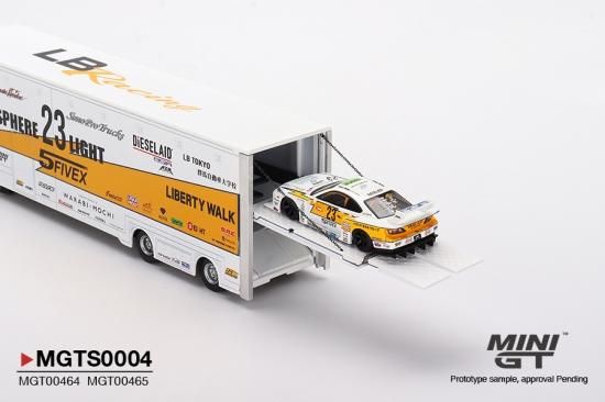 MINI GT 1/64 LB Racing Racing Transporter Set LB-Super Silhouette