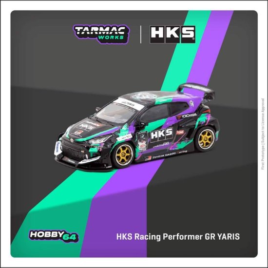 TARMAC WORKS 1/64 HKS Racing Performer GR YARIS - ミニカー専門店