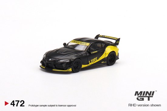 MINI GT 1/64 Toyota GR Supra LB-Works Matte Black 472 スープラ マットブラック- ミニカー専門店  RideON