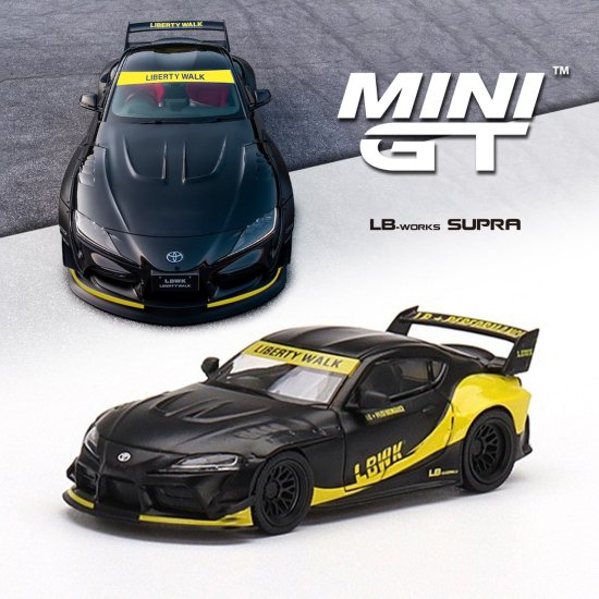 MINI GT 1/64 Toyota GR Supra LB-Works Matte Black LBWKブリスター