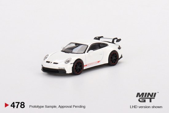 MINI GT 1/64 Porsche 911 (992) GT3 White 478 ポルシェ ホワイト- ミニカー専門店 RideON