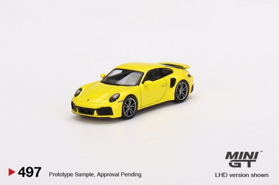 MINI GT 1/64 Porsche 911 Turbo S Racing Yellow - ミニカー専門店 RideON