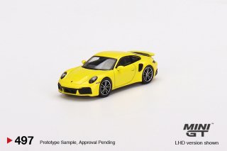 <img class='new_mark_img1' src='https://img.shop-pro.jp/img/new/icons1.gif' style='border:none;display:inline;margin:0px;padding:0px;width:auto;' />MINI GT 1/64 Porsche 911 Turbo S Racing Yellow 497L 左