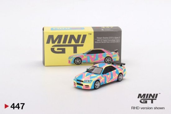 MINI GT 1/64 日産 スカイライン GT-R R34 V-SPEC-ll デジタル 
