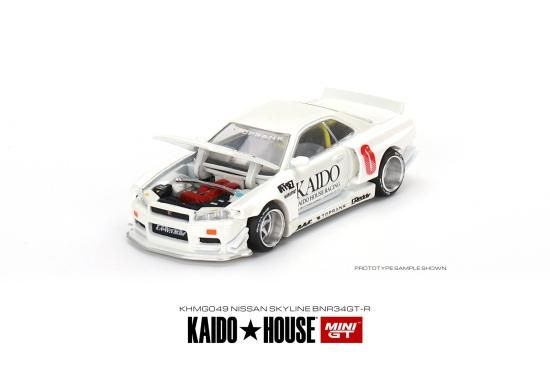 KAIDO☆HOUSE x MINI GT 1/64 Nissan Skyline GT-R (R34) Kaido Works