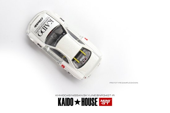 KAIDO☆HOUSE x MINI GT 1/64 Nissan Skyline GT-R (R34) Kaido Works