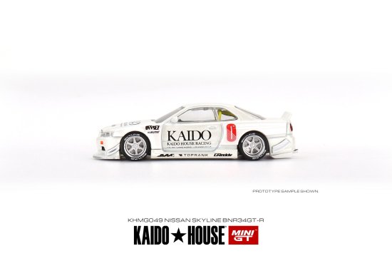 KAIDO☆HOUSE x MINI GT 1/64 Nissan Skyline GT-R (R34) Kaido Works