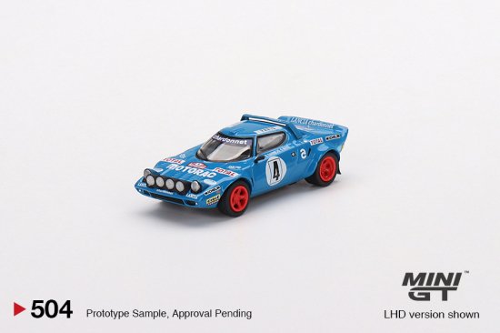 MINI GT 1/64 Lancia Stratos HF 1979 Rally MonteCarlo Winner #4