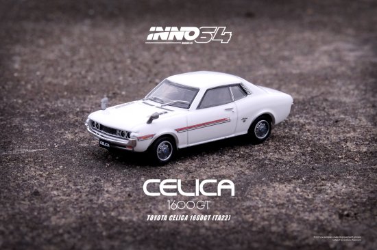 INNO 1/64 TOYOTA CELICA 1600GT (TA22) White トヨタ セリカ