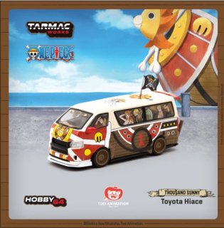Tarmac Works x One Piece 1/64 Toyota Hiace Widebody One Piece Thousand Sunny ̤ȯ