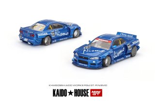 KAIDOHOUSE x MINI GT 1/64 Nissan Skyline GT-R (R34) Kaido Works V3