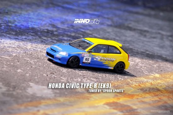 INNO 1/64 HONDA CIVIC TYPE-R EK9 Tuned by 