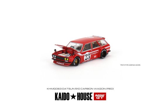 KAIDO☆HOUSE x MINI GT 1/64 Datsun KAIDO 510 Wagon CARBON FIBER V2 