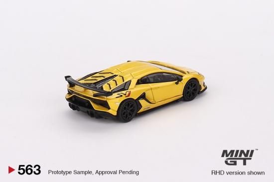 MINI GT 1/64 Lamborghini Aventador SVJ New Giallo Orion 563 