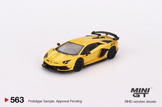 MINI GT 1/64 Lamborghini Aventador SVJ New Giallo Orion 563 ランボルギーニ  アヴェンタドール- ミニカー専門店 RideON