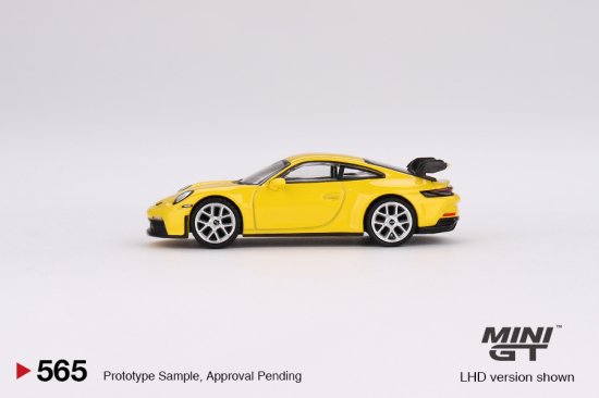 MINI GT 1/64 Porsche 911 (992) GT3 Racing Yellow ポルシェ 