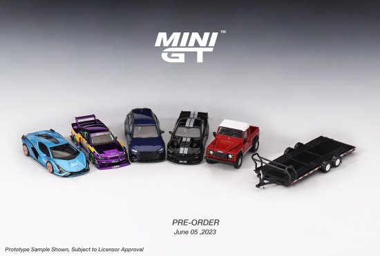 MINI GT 1/64 カーキャリアトレーラー タイプB ブラック MGTAC19