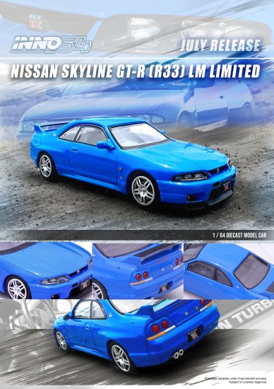 INNO 1/64 NISSAN SKYLINE GT-R (R33) LM LIMITED - ミニカー専門店