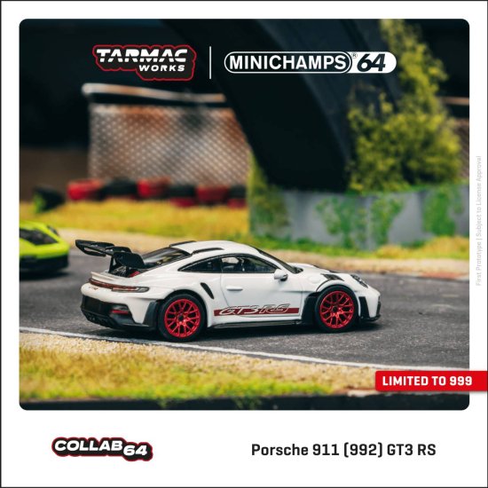 Tarmac Works 1/64 Porsche 911(992) GT3 RS White/Red 限定999個 