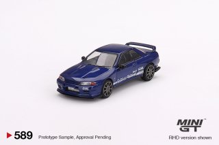 MINI GT 1/64  饤 GT-R Top Secret  VR32 Metallic Blue 589R
