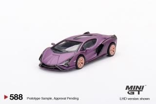 <img class='new_mark_img1' src='https://img.shop-pro.jp/img/new/icons12.gif' style='border:none;display:inline;margin:0px;padding:0px;width:auto;' /> MINI GT 1/64 Lamborghini Sian FKP 37 Matte Viola SE30 - HK Exclusive 588L