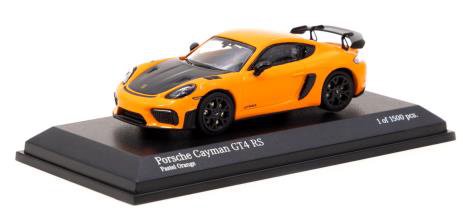 Tarmac Works 1/64 Porsche Cayman GT4 RS Pastel Orange - ミニカー専門店 RideON ライドオン