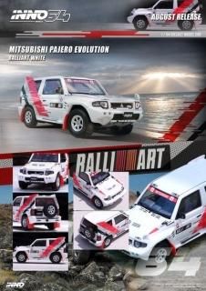 8ʹͽ INNO 1/64 MITSUBISHI PAJERO EVOLUTION White 