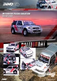 8ʹͽ INNO 1/64 MITSUBISHI PAJERO EVOLUTION Silver 