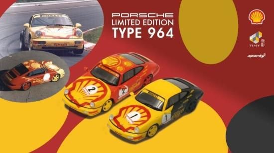 Spark 1/64 Porsche 911 (964) Shell Carrera Cup 1991 (2台