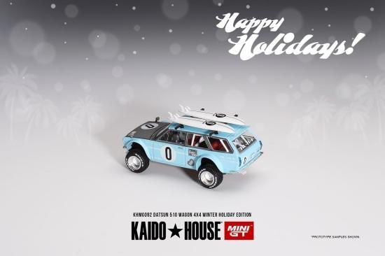 KAIDO☆HOUSE x MINI GT 1/64 DATSUN 510 WAGON 4×4 WINTER