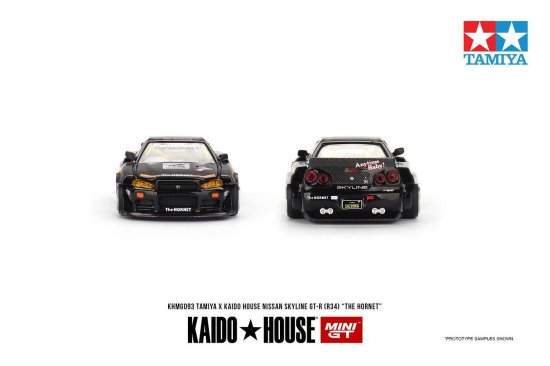 KAIDO☆HOUSE x MINI GT 1/64 NISSAN SKYLINE GT-R R34 THE HORNET V1 タミヤ ホーネット  - ミニカー専門店 RideON