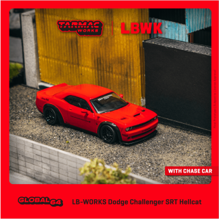 Tarmac Works 1/64 LB-WORKS Dodge Challenger SRT Hellcat Red