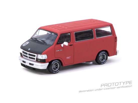 Tarmac Works 1/64 Dodge Van Red ダッチ バン レッド - ミニカー専門 