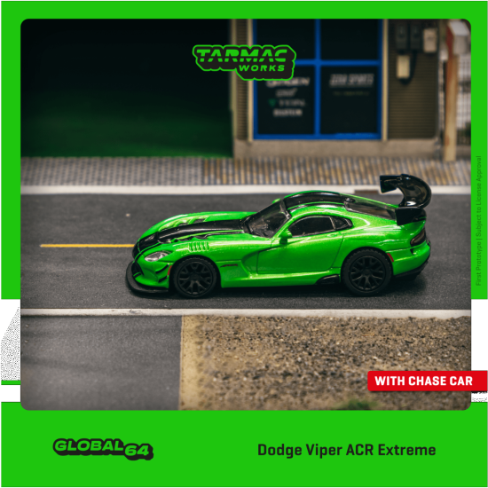 Tarmac Works 1/64 Dodge Viper ACR Extreme Green Metallic Tarmac Works 1/64 Dodge Viper ACR Extreme Green Metallic