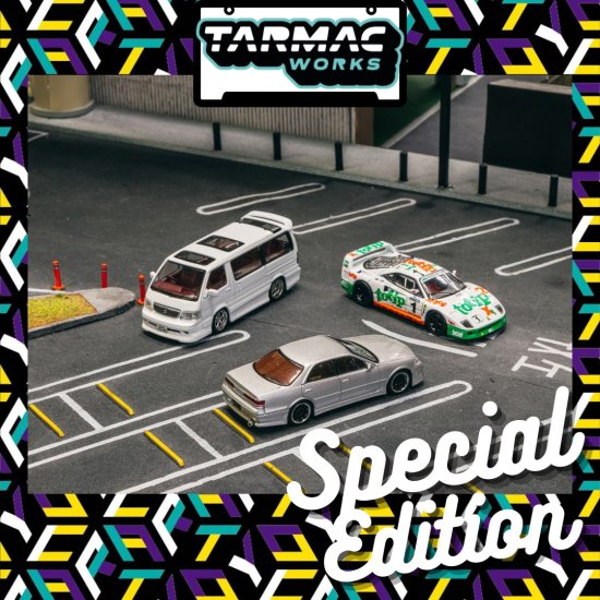 TARMAC WORKS 1/64 Toyota Hiace Wagon Custom White トヨタ ...