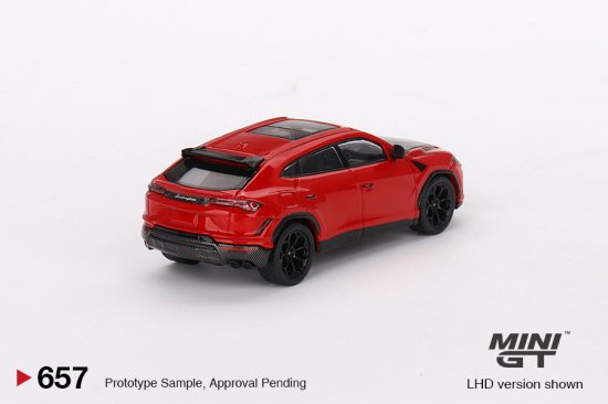 MINI GT 1/64 Lamborghini Urus Performance Rosso Mars 657L 左