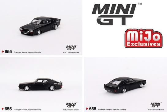 MINI GT 1/64 Nissan Skyline Kenmeri Liberty Walk Matt Black 655R 