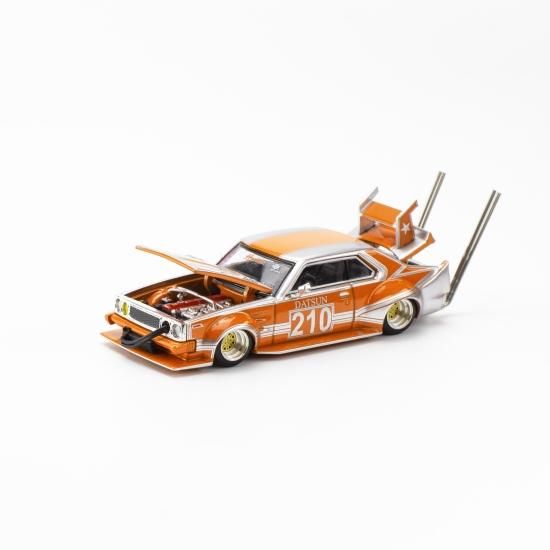 POP RACE 1/64 SKYLINE C210 KAIDO RACER BOSOZOKU STYLE ORANGE