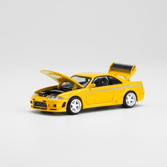 POP RACE 1/64 Nissan GT-R Nismo 400R Prototype Yellow ボンネット、トランク開閉- ミニカー専門店  RideON