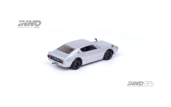 INNO 1/64 NISSAN SKYLINE 2000 GT-R (KPGC110) Silver 日産 スカイライン ケンメリ シルバー -  ミニカー専門店 RideON ライドオン