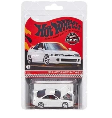 Hot Wheels ホットウィール 1/64 ホンダ インテグラ Honda Integra DC2 Type R 1995 ホワイト RED  LINE RLC限定- ミニカー専門店 RideON ライドオン